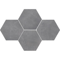 мозаика Stargres Stark 28,3x40,8 hexagon pure grey