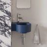 умывальник Omnires Ovo M+ 34,5х33,5 угловой, левый, matt midnight blue (OVO335UWLMB)