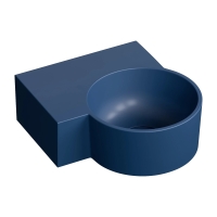 умивальник Omnires Ovo M+ 34,5х33,5 кутовий, лівий, matt midnight blue (OVO335UWLMB)