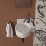 умивальник Omnires Ovo M+ 34,5х33,5 кутовий, правий, gloss white (OVO335UWPBP)
