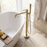 смеситель для ванны напольный Rea Foster brushed gold (REA-B2251)