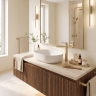 змішувач для умивальника Rea Grace High brushed gold (REA-B8939)