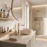 змішувач для умивальника Rea Grace High brushed gold (REA-B8939)