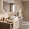 змішувач для умивальника Rea Grace High brushed gold (REA-B8939)