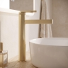 змішувач для умивальника Rea Grace High brushed gold (REA-B8939)