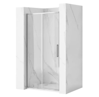 душевая дверь Rea Rapid Slide 100x195 безопасное стекло, прозрачное, chrome (REA-K5600)