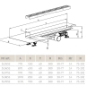 трап Radaway Slim линейный 850 S (5L085S)