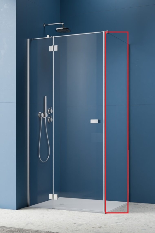 бічна стінка Radaway Garda S1 120х195 прозоре скло, хром (1070120-01-01)