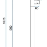 смеситель для умывальника Rea Lungo напольный, chrome (REA-B4306)