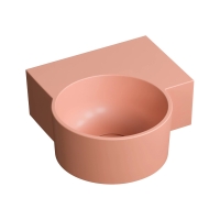умивальник Omnires Ovo M+ 34,5х33,5 кутовий, правий, matt coral (OVO335UWPCO)
