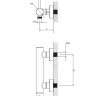 смеситель для ванны и душа Omnires Y graphite (Y1240GR)