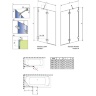 штора для ванни Radaway Essenza Pro PND II 140 ліва, безпечне скло, прозоре (10102140-09-01L)