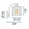 бра TooLight chrome (OSW-08557)