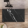 піддон Rea Magnum 80x100 прямокутний, carrara black (REA-K7007)