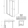 душова кабіна Radaway EOS KDJ-B 90x90 скло прозоре (37403-01-01NL)