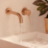 смеситель для умывальника скрытого монтажа Rea Lungo brushed copper (REA-B4600)