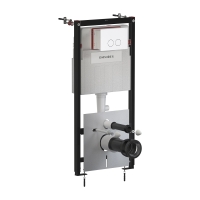 инсталляция Omnires Strongframe, панель смыва ECO, matt white (STFWCECO1M-RWM)