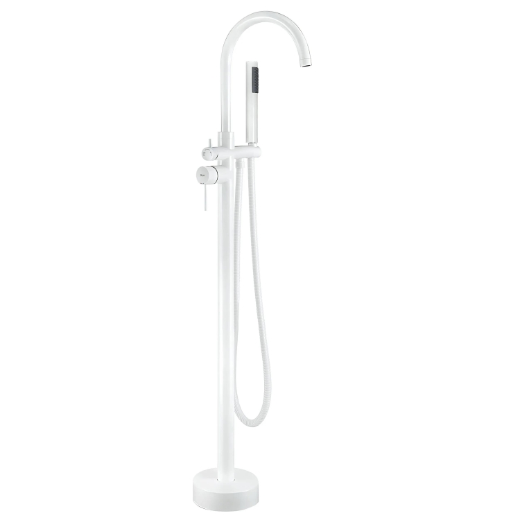 смеситель для ванны Rea Lungo отдельностоящий, white (REA-B7494)