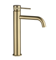 змішувач для умивальника Rea Lungo Grip високий, brushed gold (REA-B6896)