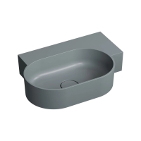умивальник Omnires Ovo M+ 55,5x38,5 кутовий, правий, matt ash grey (OVO555UWPAG)