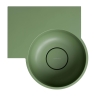 умивальник Omnires Ovo M+ 34,5х33,5 кутовий, лівий, matt olive (OVO335UWLOL)