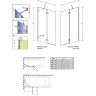 штора для ванни Radaway Essenza Pro PND II 110 ліва, безпечне скло, прозоре (10102110-01-01L)