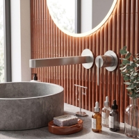 смеситель для умывальника Rea Grace скрытого монтажа brushed nickel (REA-B4460)