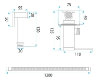 гигиенический набор Rea Foss/Clif brush gold (REA-B5844)