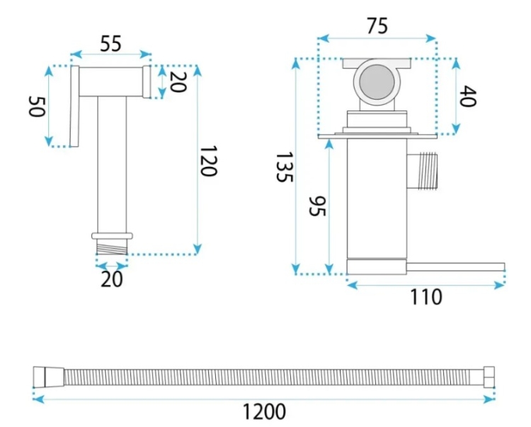 гигиенический набор Rea Foss/Clif brush gold (REA-B5844)