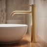 смеситель для умывальника Rea Rivo brushed gold (REA-B9321)
