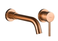 смеситель для умывальника скрытого монтажа Rea Lungo brushed copper long (REA-B4601)