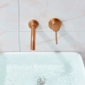 смеситель для умывальника скрытого монтажа Rea Lungo brushed copper long (REA-B4601)