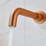 смеситель для умывальника скрытого монтажа Rea Lungo brushed copper long (REA-B4601)
