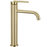 смеситель для умывальника Rea Argon высокий, brushed gold (REA-B7802)