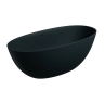 ванна Omnires Shell M+ 160х75 овальная matt black lava (SHELLWWZPBLV)