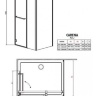 душова кабіна Radaway Carena KDJ L 100x80 скло прозоре (34432-01-01NL)