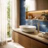 смеситель для умывальника Rea Hunter high brushed gold (REA-B6692)