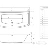 ванна акрилова Radaway Tilia 190x90 + панель + ніжки (WA1-03-190x090U + OBDR.190.58 WH)