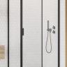 збоку стінка Radaway Alienta Black S 80х190 прозоре скло (10270080-54-01)