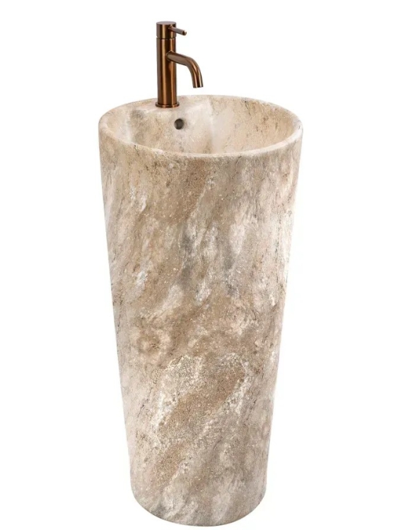 умивальник Rea Blanka 40x40x85 окремостояча, savana matt (REA-U3615)