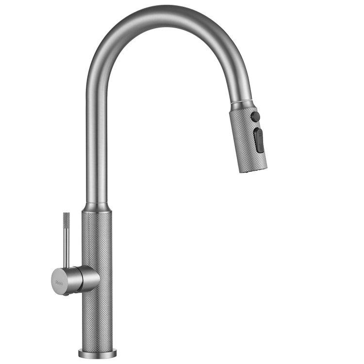 змішувач для кухні Rea Master з висувним виливом brushed nickel (REA-B7205)
