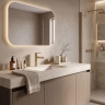 змішувач для умивальника Rea Grace brushed gold (REA-B8932)