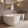 ванна акриловая Rea Eris 150x75 пристенная, white (REA-W4404)