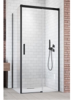 душова кабіна Radaway Idea Black KDJ 100Rx80L скло прозоре, чорний (387040-54-01R+387051-54-01L)