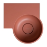 умивальник Omnires Ovo M+ 34,5х33,5 кутовий, лівий, matt terracotta (OVO335UWLTE)