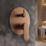 душевая система Rea Drop скрытого монтажа, brushed copper +BOX (REA-P9660)
