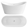 ванна акриловая Rea Ferrano 170,5x72,5 отдельностоящая, white (REA-W1800)