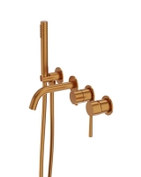 смеситель для ванны Lavita Orion на 4 отверстия, скрытого монтажа, brushed copper (5900378357179)