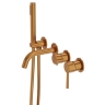 смеситель для ванны Lavita Orion на 4 отверстия, скрытого монтажа, brushed copper (5900378357179)