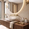 смеситель для умывальника Rea Grace скрытого монтажа brushed gold (REA-B4461)